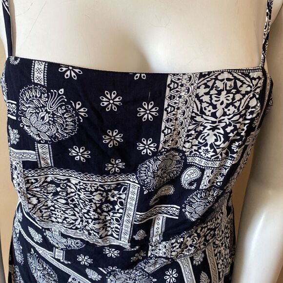 NWT Fashion Nova Paisley Desires Romper - Navy - Picture 9 of 15